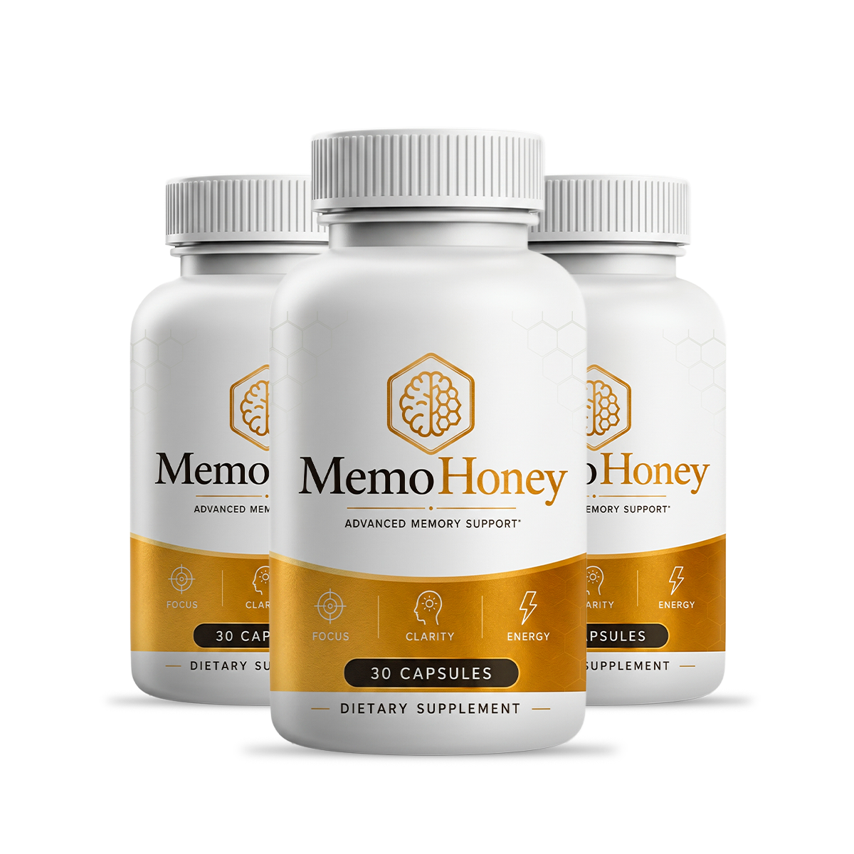 3 bottles of MemoHoney